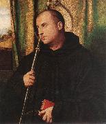 MORETTO da Brescia A Saint Monk atg oil on canvas